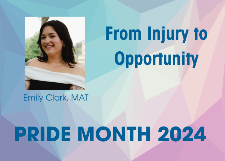 Photo of Emily Clark, From Injury to Opportunity, Pride Month 2024