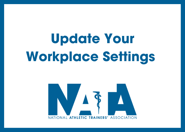 Update your workplace settings